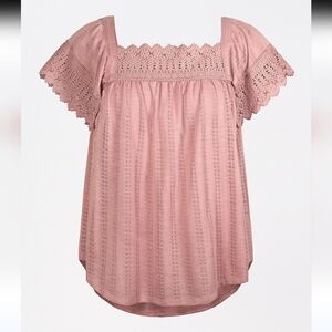 NEW Maurice's embroidered top size XXL